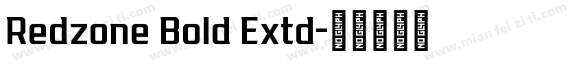 Redzone Bold Extd字体转换